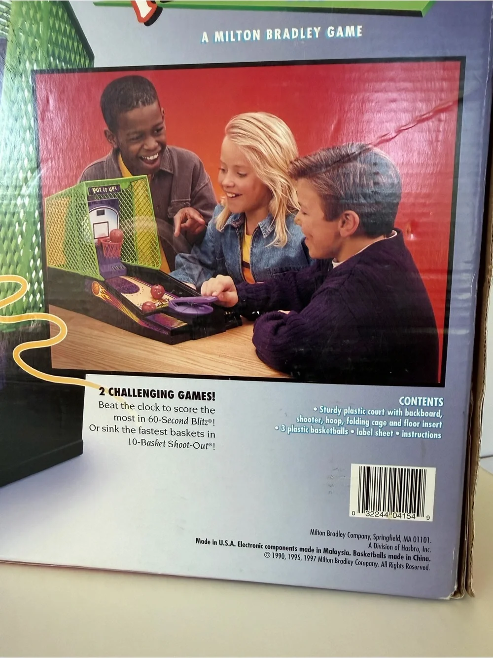 90s Milton Bradley Electronic Hot Shot Basketball Tabletop Game - Tested Works